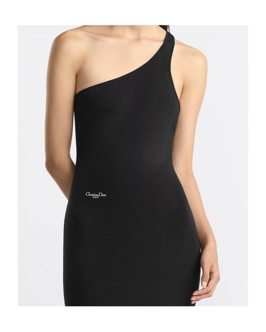Dior Women's Blue Mid-Length Asymmetric Dress