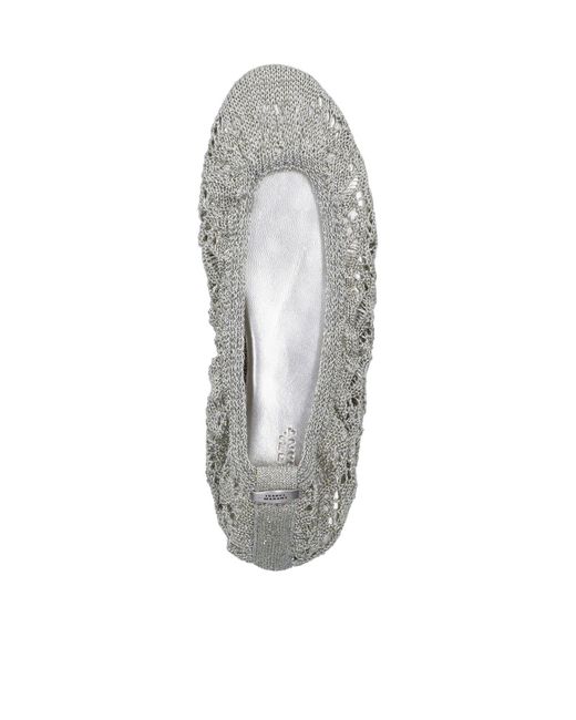 Isabel Marant White Belna Round-Toe Ballet Flats