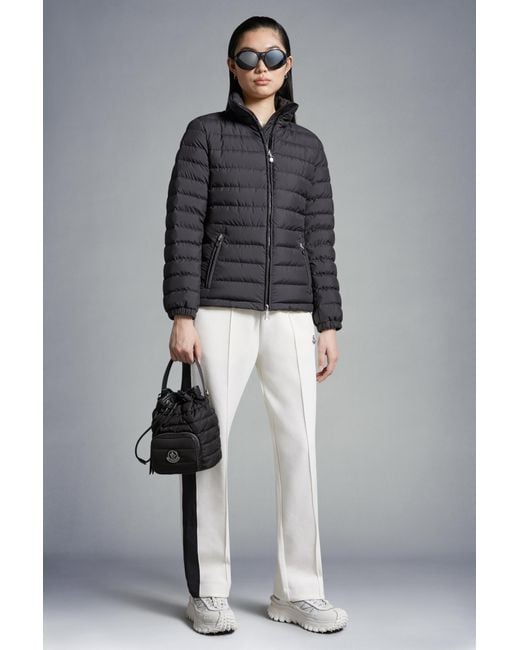 Moncler Gray High Neck Quilted Jacket