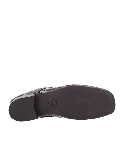 Dries Van Noten Black Lace-Up Flats