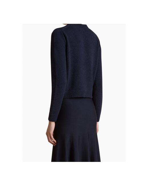 Khaite Blue Cashmere Sweater