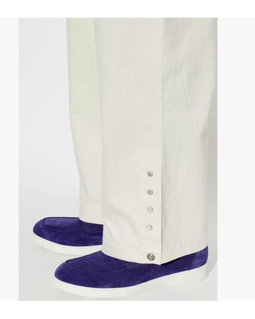 Kiton Blue Round-Toe Loafers for men