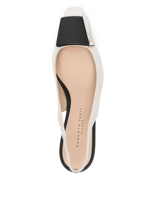 Roberto Festa White Pointed High-Heeled Sandals