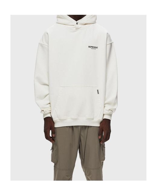 Represent White Owners Club Oversized Hoodie for men