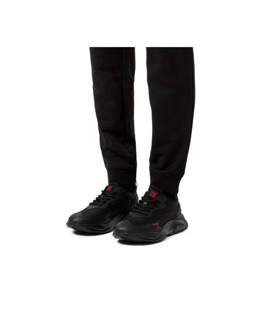 Boss Black Solid Color Sneakers for men