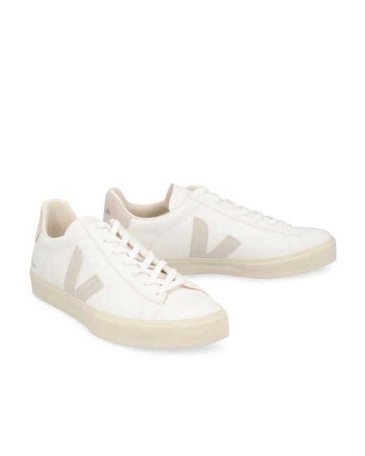 Veja White Campo Low-Top Sneakers for men