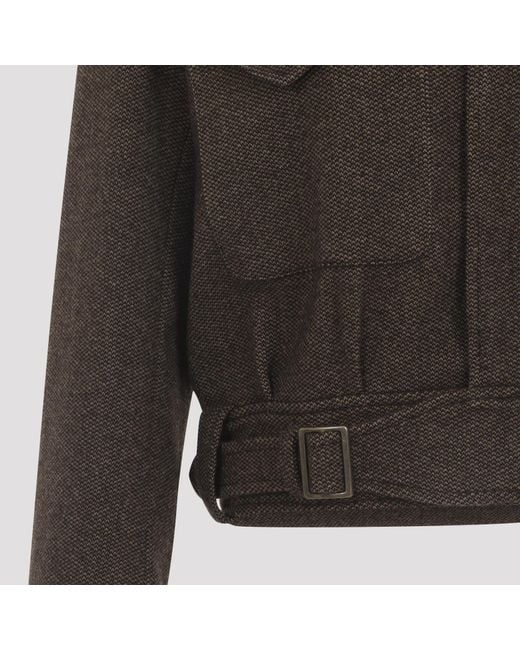 Ralph Lauren Gray Maddison Bomber Jacket