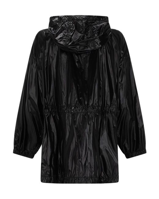 Herno Black Laminar Drawstring Hooded Jacket