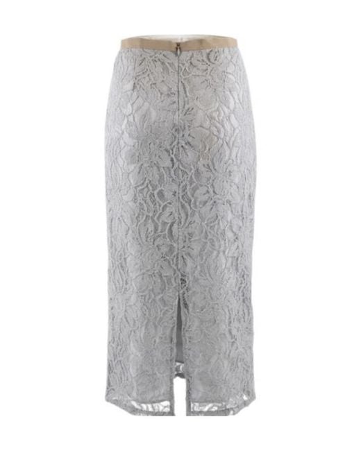 Antonelli Gray Zipper Skirt