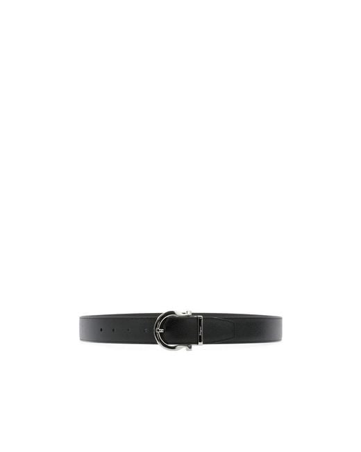 Ferragamo White Adjustable Belt for men