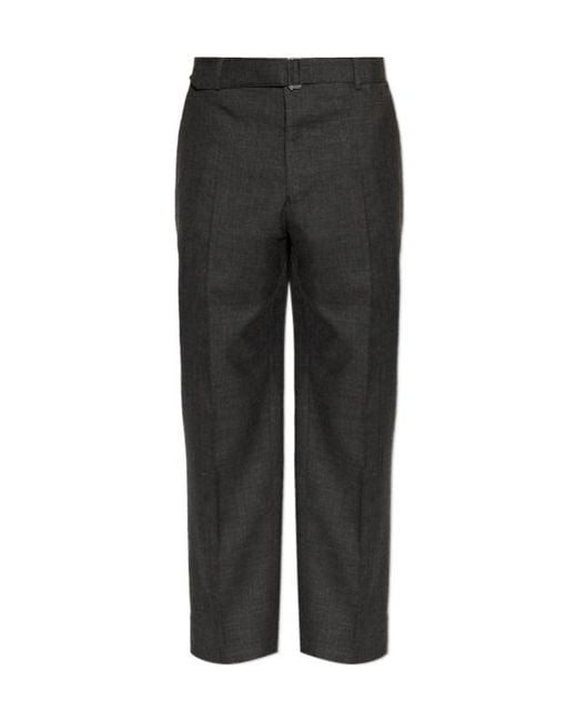 Officine Generale Black Hoche Trousers for men