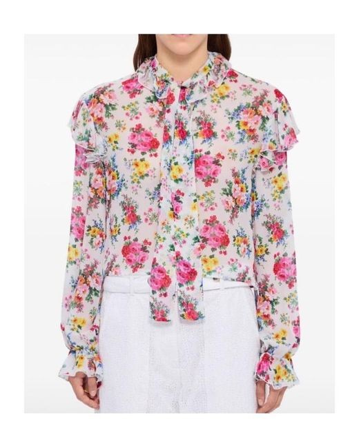 MSGM White Long Sleeve Shirt