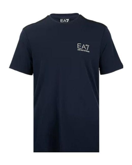Emporio Armani Blue Short-Sleeved T-Shirt for men