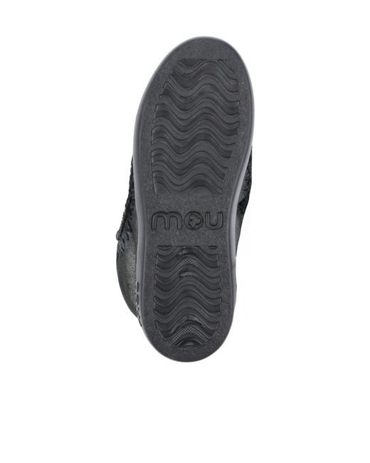 Mou Black Logo Boots