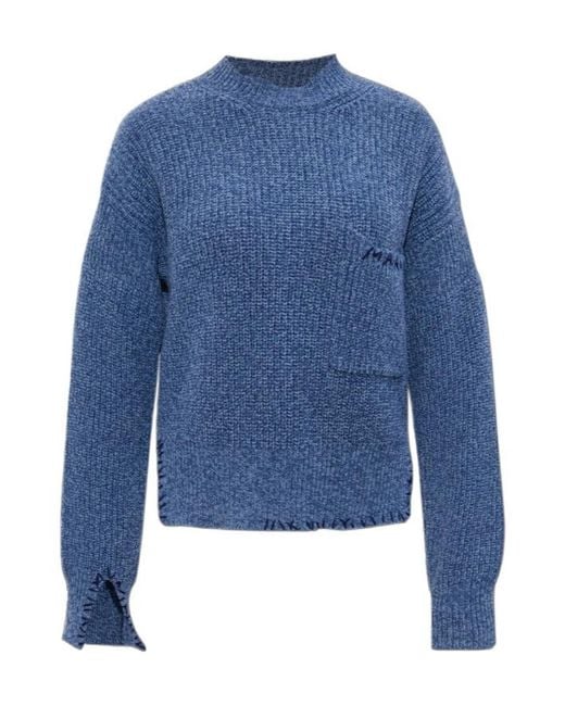 Marni Blue Turtlenecks