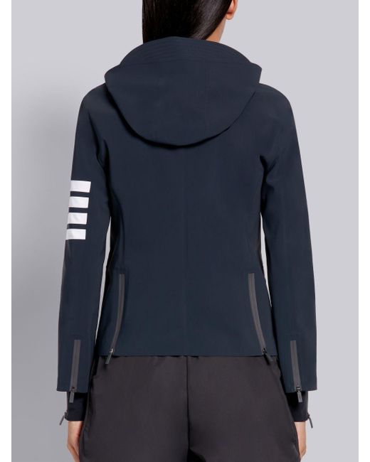 Thom Browne Blue 4-Bar Tech Compression Zip-Up Jacket