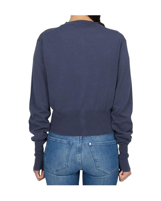 Vivienne Westwood Blue Bea Cropped Cardigan