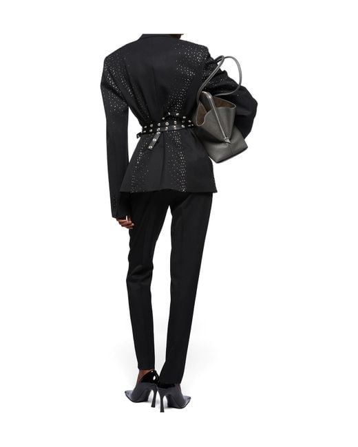 The Attico Black Wool Trousers