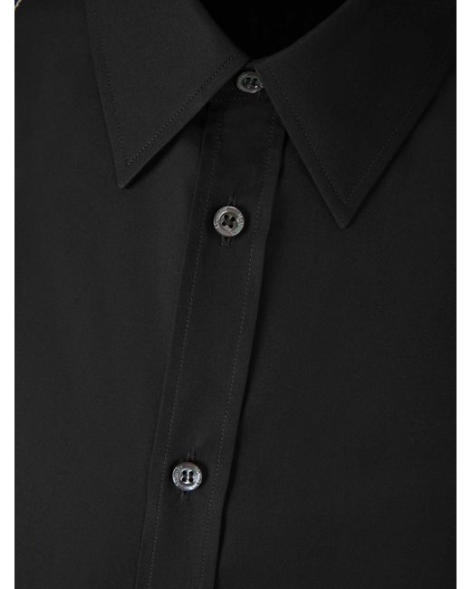 McQueen Black Harness Long Sleeved Shirt for men