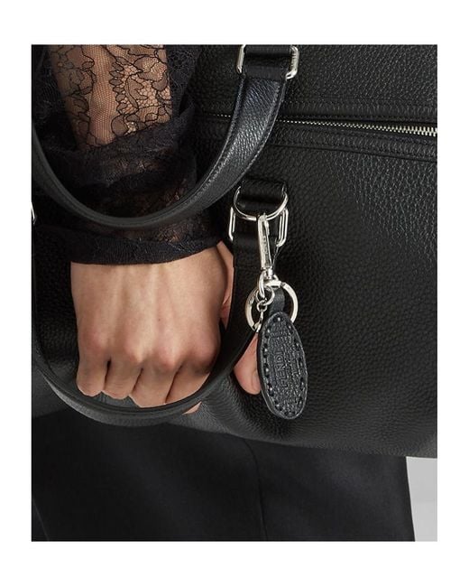 Fendi Black Selleria Key Ring for men