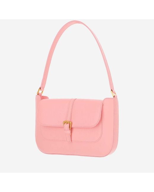 By Far Pink Logo Handbag