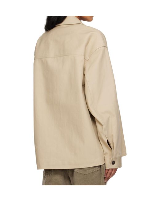 Studio Nicholson Natural Long Sleeve Casual Jacket