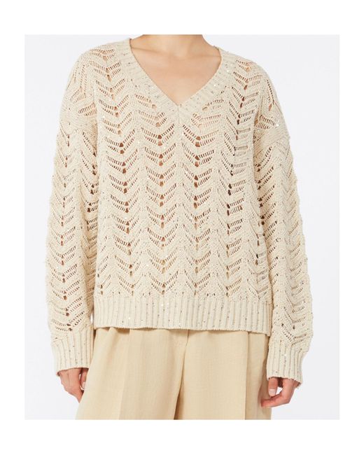 Max Mara Natural Studio Felino V-Neck Jumper
