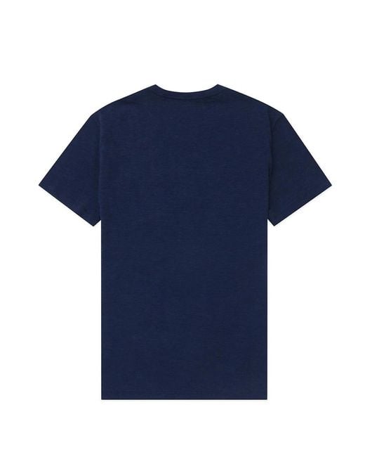 Iceberg Blue Round Collar Logo T-Shirt for men