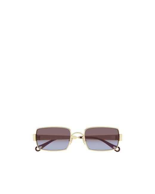 Chloé White Chloé Eyewear Rectangle Frame Sunglasses for men