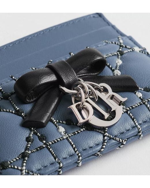 Dior Blue Iviera Lady Freesia Card Holder