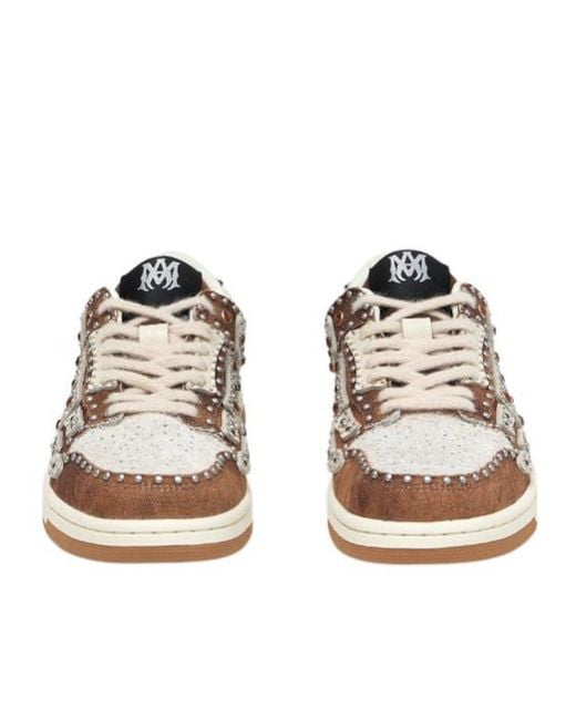 Amiri Multicolor Skel Top Low Embellished Sneakers for men