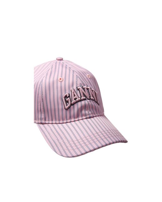 Ganni Purple Printed Cap