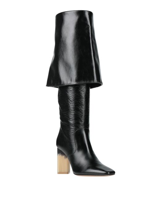 Chloé Black Plain Colour Boots