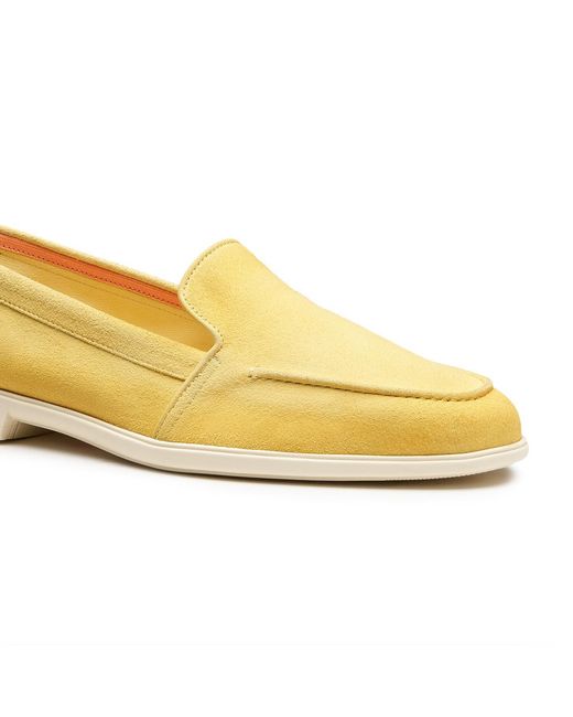Santoni Yellow Slip-On Loafers for men
