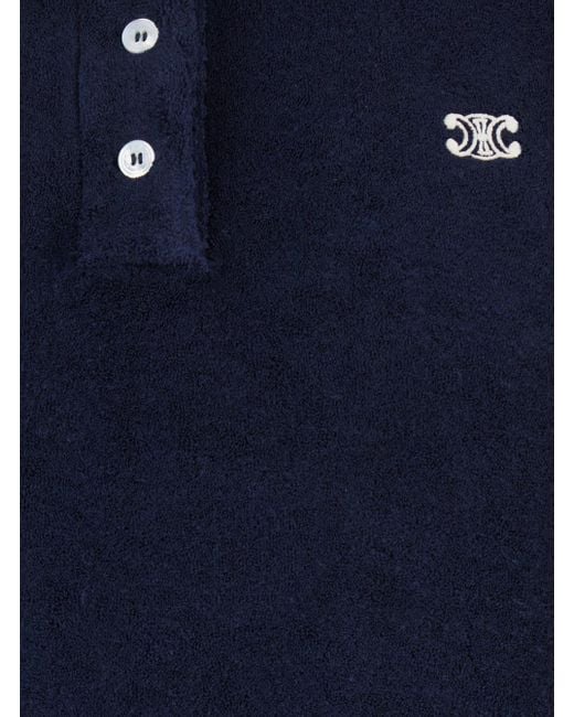 Céline Blue Mini Polo Dress