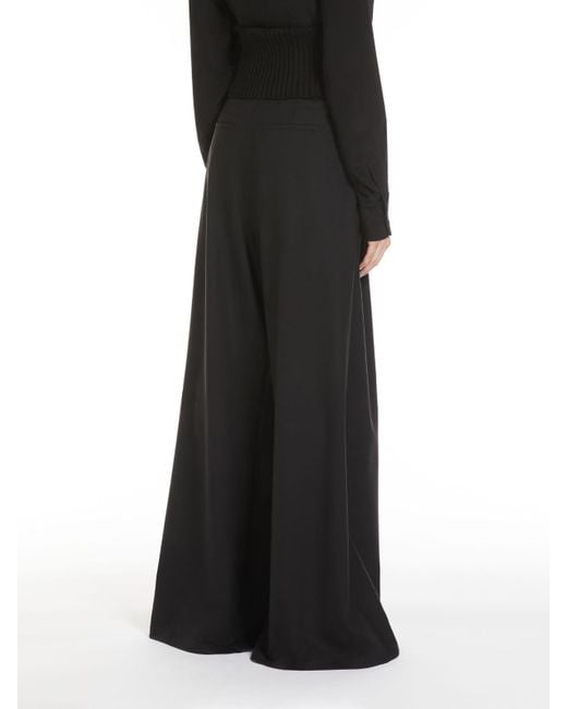 Max Mara Black Cosmo Wide-Leg Trousers