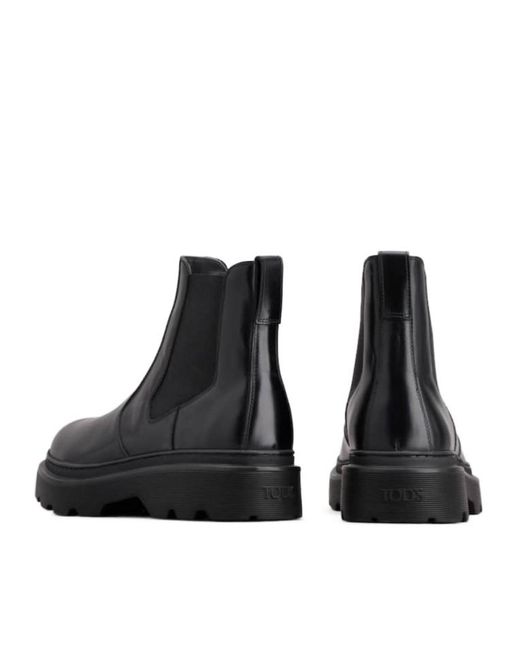 Tod's Black Chelsea Boots for men