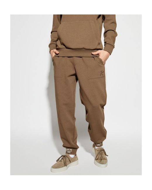 MCM Natural Drawstring Sweatpants for men