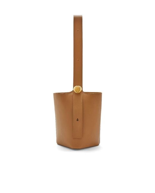 Loewe Brown Medium Pebble Bucket Bag