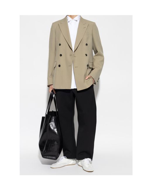 Dries Van Noten Natural Barry Double-Breasted Blazer for men