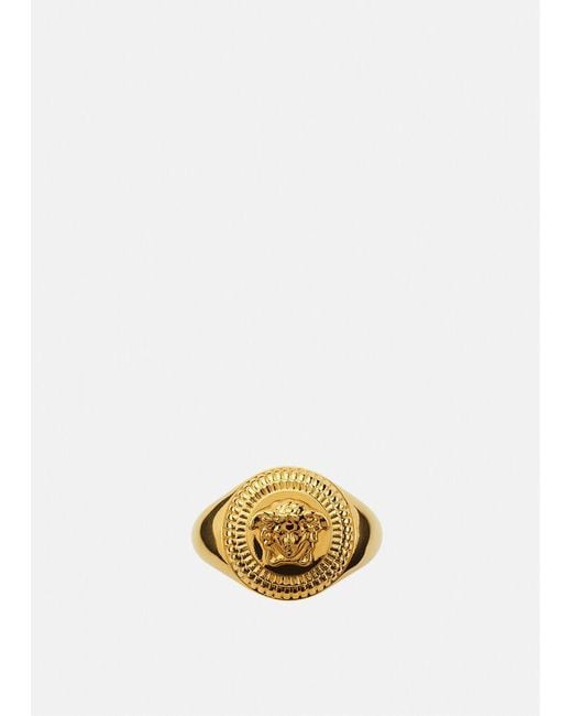 Versace Metallic Medusa Charm Ring