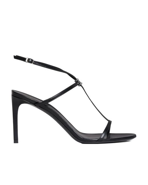 Céline Metallic T-Bar Triomphe Sandal
