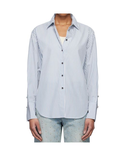Rag & Bone Blue Lapel Long Sleeve Shirt