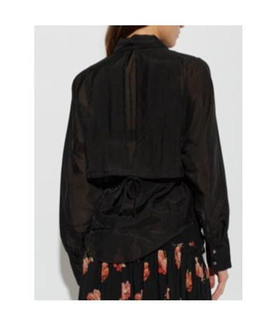 AllSaints Black Long-Sleeved Shirt