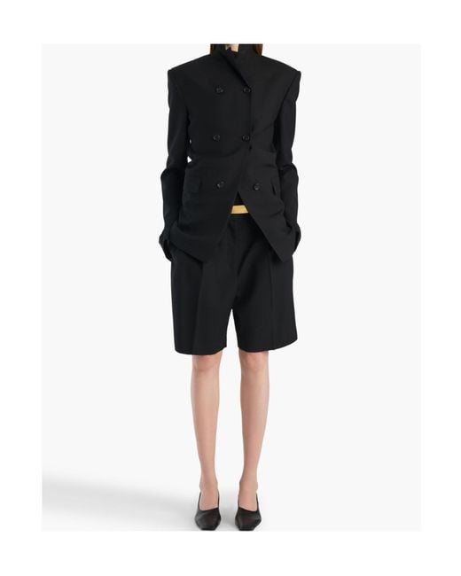 Khaite Black Rolo Jacket