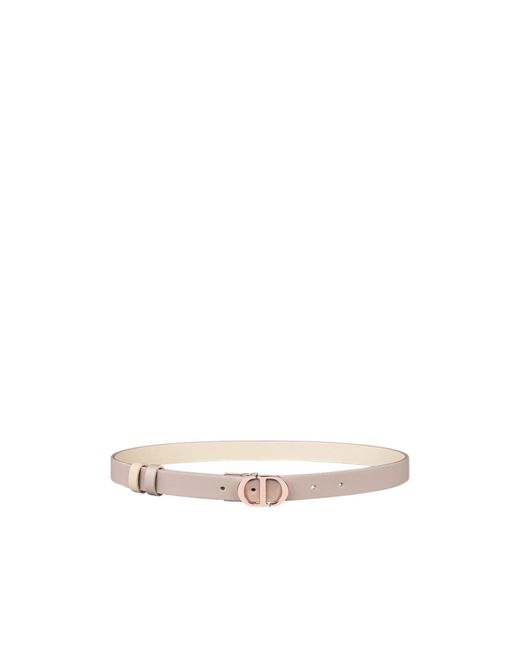 Dior White 30 Montaigne Reversible Belt