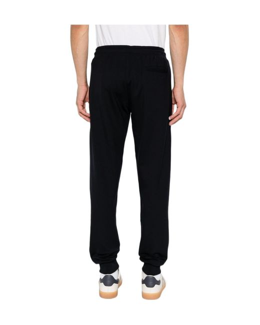 Paul Smith Black Drawstring-Waist Track Pants for men