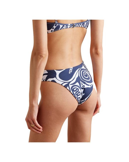 Mara Hoffman Blue Printed Bikini Briefs