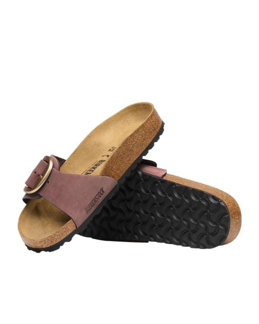 Birkenstock Brown Madrid Big Buckle Sandals for men