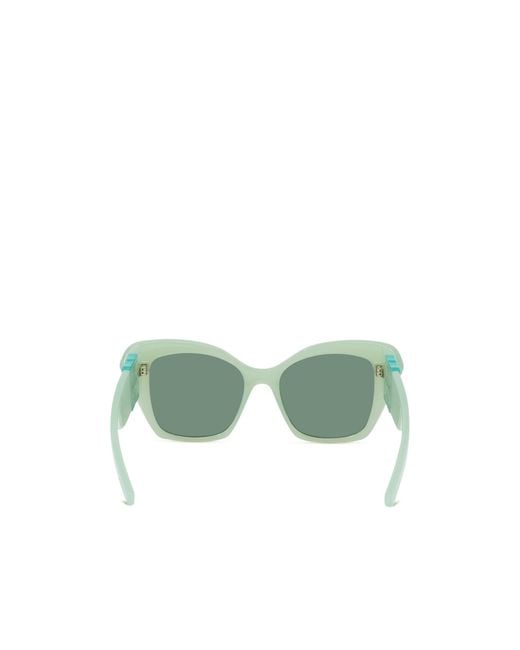 Givenchy Green Eyewear Cat Eye Frame Sunglasses